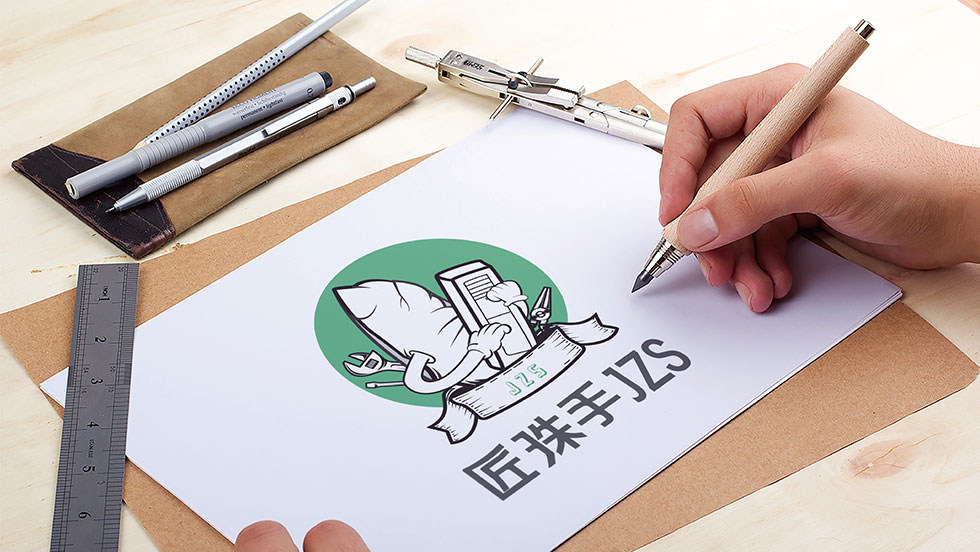 匠珠手LOGO設(shè)計